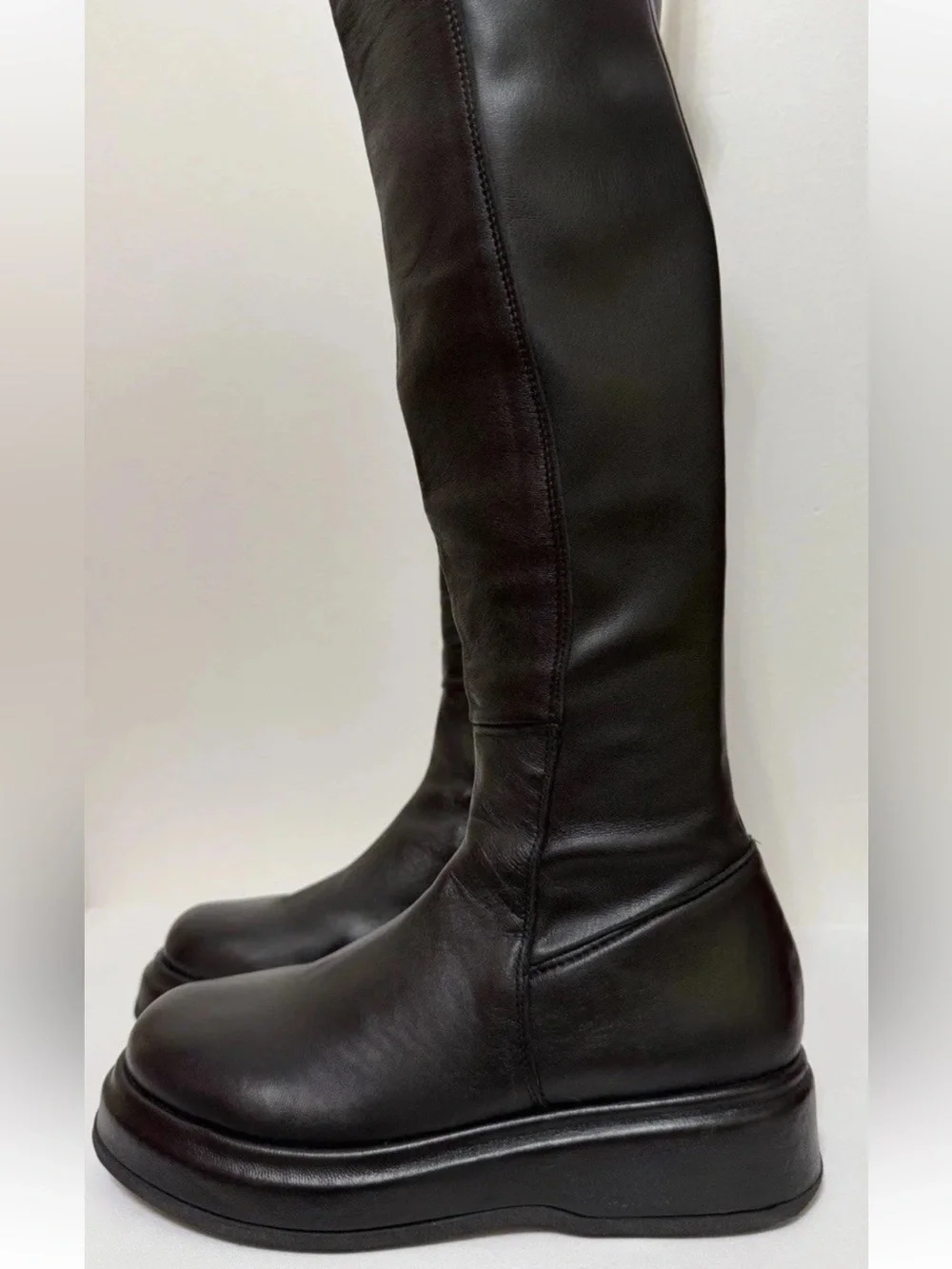 40 US 9.5 Italy 🇮🇹 Leonardo Principi Women Ovine Leather Blend Knee High Boot